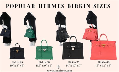 sizes of hermes birkin bags|Hermes Birkin sizes chart.